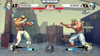 801Strider (Abel) vs Santarou (Sagat) - EVO 2015 USF4 - 720p/60fps