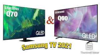 Samsung TV Q60A & Q70A مراجعة على أهم مميزات تلفزيونات سامسونج 2021 وأهم الاختلافات بينهم 🤩