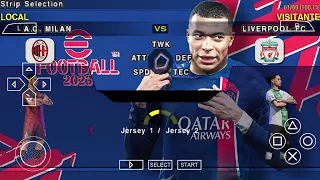 eFootball PES 2023 PPSSPP New Update Kits 2023/24 & Full Transfers Real Faces Camera PS5 Graphics HD