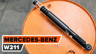 How to change rear shock absorber on MERCEDES-BENZ W211 E-Class [TUTORIAL AUTODOC]