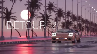 DETOUR 2 | Synthwave Mix [Variety Retro Wave Music] The Palm Tree Lounge