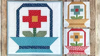 Sew Your Stash Series Episode #38 - 8" & 16" Spring Basket Block!