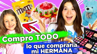 COMPRANDO TODO LO QUE COMPRARÍA MI HERMANA | Daniela Golubeva