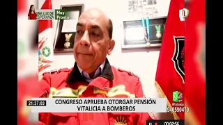 Bomberos Voluntarios: Congreso aprobó otorgar pensión mensual y vitalicia a rescatistas