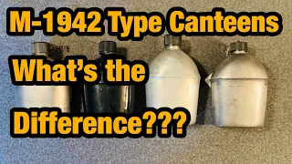 US military M 1942 canteens, what is the difference? My review, World War Two