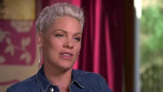 Pink on her concert acrobatics