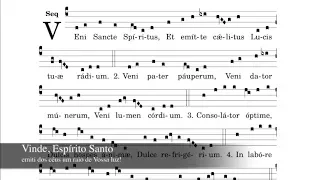 Canto Gregoriano da Sequência de Pentecostes Veni Sancte Spiritus