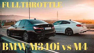 BMW M4 vs BMW M340i DRAG RACE | BMW 340 Review and Test Drive