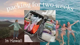 pack with me for hawaii :)