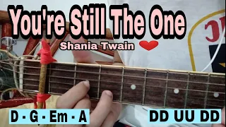 You're Still The One Guitar Tutorial - Shania Twain (SUPER EASY TUTORIAL)