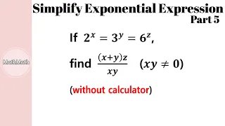 E&L - HOW TO: Simplify the Exponential Expression (Part 5)
