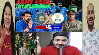 Indian Sports minister and Pak army chief latest statment about Champion | Indian Couple Reaction |