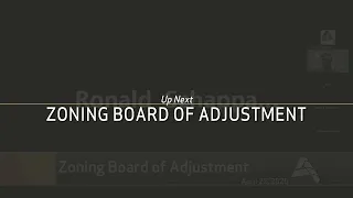 Zoning Board of Adjustment | April 22, 2020