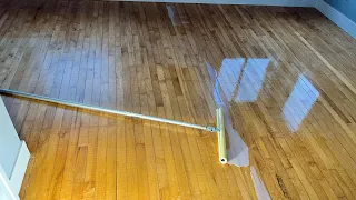 How to refinish hardwood floors without fully sanding using screen and recoat method