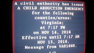 EAS #383: Child Abduction Emergency (Test?) - 11/15/16