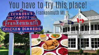 Zehnder's Restaurant, Frankenmuth Michigan!  Going in for the Famous Chicken Dinner, family style!