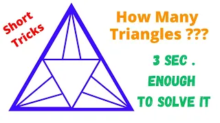 Counting Figures Triangles| Counting Figures Reasoning Trick| Triangle Counting| #viralvideo #shorts