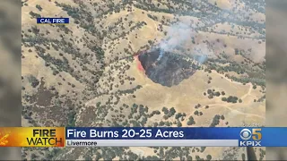 Grass Fire Moving Quickly Uphill In Livermore Burns Nearly 25 Acres