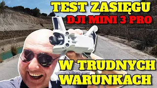 Dron DJI mini 3 Pro, test zasięgu w trudnych warunkach.