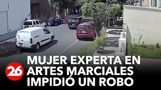 México: mujer experta en artes marciales impidió un robo