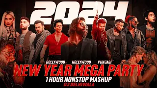 #2024 1 Hour Nonstop New Year Mega Party Mashup | Best of 2023 Mashup | Year End M | Dj DeLhiwala