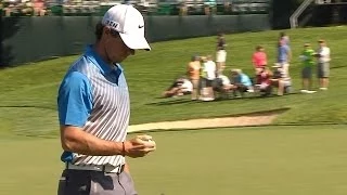 Rory McIlroy double-bogeys No. 14 in Round 2 of the Memorial