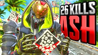 ASH 26 KILLS and 4,200 Damage Apex Legends Gameplay