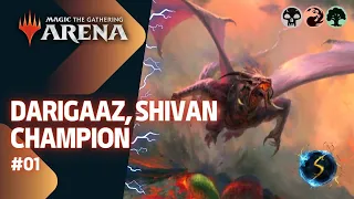 It's Showtime: Darigaaz, Shivan Champion 💀🔥🌲 #01 - MTG Arena - Historic Brawl