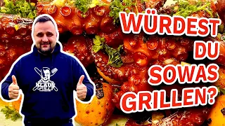 TINTENFISCH VOM GRILL - MUTPROBE ODER DELIKATESSE??? mit @bonsaiswildbbq4663 — Klaus grillt