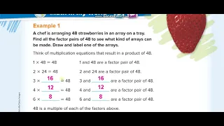 Grade 4 Chapter 8 Lesson 1 Factors and Multiples