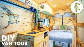 VAN TOUR | Tons of Smart Ideas in this Spectacular Conversion | Our VANLIFE Tiny Home