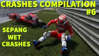 MotoGP 19 | CRASHES COMPILATION #6 | Malaysian Wet Crashes