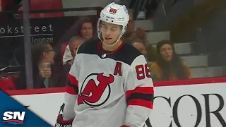 Devils' Jack Hughes WHIFFS On Penalty Shot vs. Senators