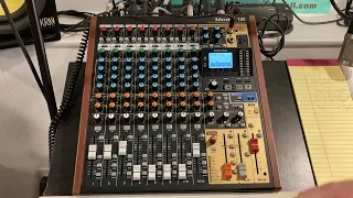 Tascam 12 - Mixing your song with faders after recording tracks