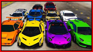 GTA 5 Roleplay - STEALING 10 LAMBORGHINIS | RedlineRP