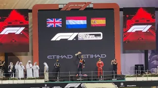 Max Verstappen won F1 Abu Dhabi Grand Prix | Podium Ceremony