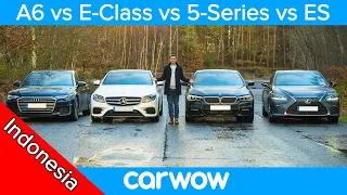 Audi A6 vs BMW 5 Series vs Mercedes E-Class vs Lexus ES - mana yang terbaik?