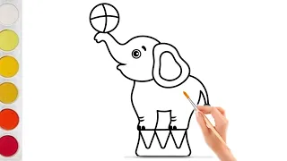 How to draw elephant easy// Drawing esay step by step// kids art