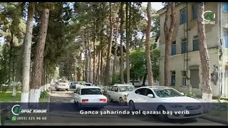 Gəncə şəhərində yol qəzası baş verib