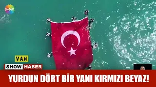 Yurdun dört bir yanı kırmızı beyaz!