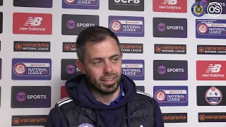 Craig Mahon Reaction | Curzon Ashton vs Gloucester City AFC | Vanarama National League North