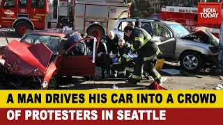 Seattle Car Horror: Man Drives Car Into Protesters; Suspect Tried Exiting While Protesters Surround