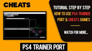 How To Cheats PS4 Games With PS4 Trainer Port | Jailbreak 9.00 And Bellow