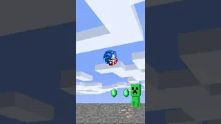 Sonic in Minecraft 2D World (Android Fan Game)