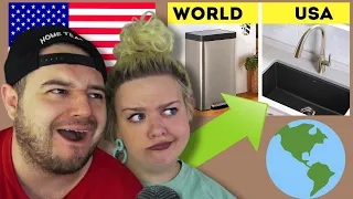 11 Common Things That Don't Exist Outside the USA | AMERICAN COUPLE REACTION