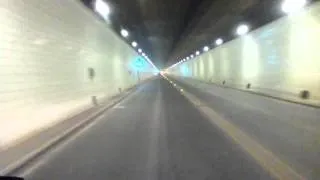 Driving through Lyttelton Tunnel,Christchurch NZ