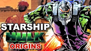 Starship Hulk Origins - The Absurb But Insanely Powerful Cybernetically Charged Hulk Form.