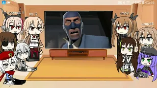 girls frontine react Meet the Spy tf2 8