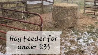 DIY Hay feeder| Round bale feeder