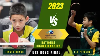 Jacob Jingyu Huang vs Leo Piyachai | 2023 National Championships | U13 Boys Final | 4K BEST POINTS